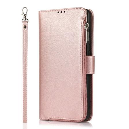 Samsung Galaxy A12 - Elegant praktisk lommebokdeksel Roséguld