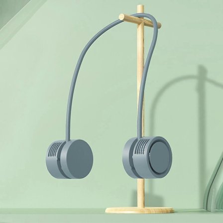 Mini Fläkt Halsfläktar, Hands Free Bladeless Fläkt, 1600mAh Fläkt, USB Vikbara Bladlösa Fläktar Aromfläkt (FMY)