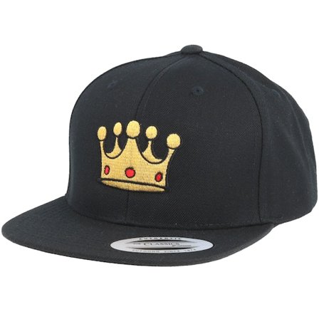 Kiddo Cap - Black snapback Czapka Z Daszkiem - Kids Royal Black Snapback @ Hatstore