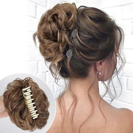 Claw Clip In Hair, Bun Messy Curly Clip, Easy Use & Put(1-claw)