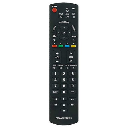 N2QAYB000485 TV-fjärrkontroll för Panasonic TV Ersättning Intelligent Fjärrkontroll