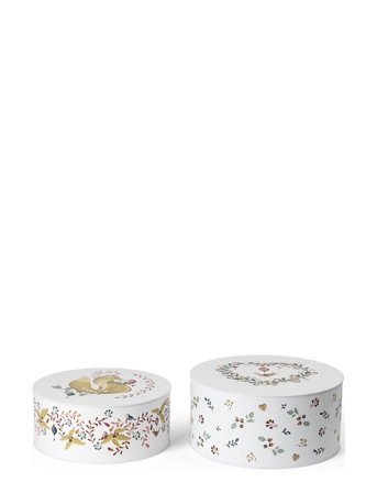 Rosendahl | Gc Cottage Opbevaringsdåse Ø20/Ø22 Hvid M. Deko 2 Stk. | 22 CM