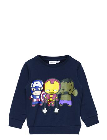 Nmmnenzi Marvel Sweat Bru Box Mar Blue Name It