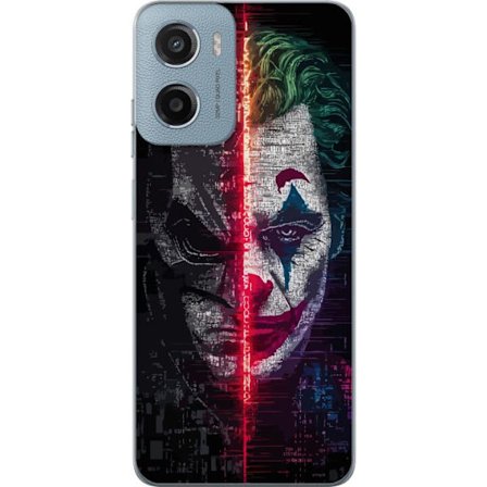 Kompatibelt Mobildeksel til Motorola Moto G05 DC Comics Batman Joker splitt ansiktet plakat Gotham skurker Dark Knight retrofilm helt mot skurk kunst