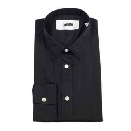 Mauro Grifoni Classic Shirt , Zwart , Heren , Maat: M