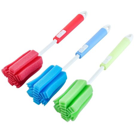 Rengøringsbørste Plastik Kopbørste Skrubbebørste 3stk (Tilfældig Farve)