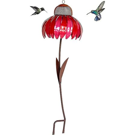 Röd/Blå Fågelholk & Matare - Ekorrsäker, Dekoration för Balkong