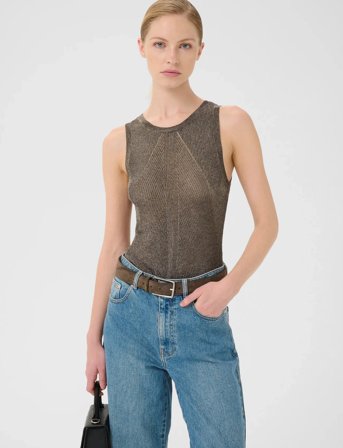 Gestuz Gzsilvi Tank Top - Khaki green - S