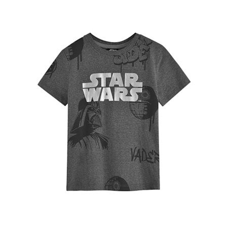 Star Wars Boys Darth Vader T-shirt 3-4 år Grå