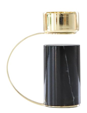 Heavy Tealight Carrara Black Cooee Design