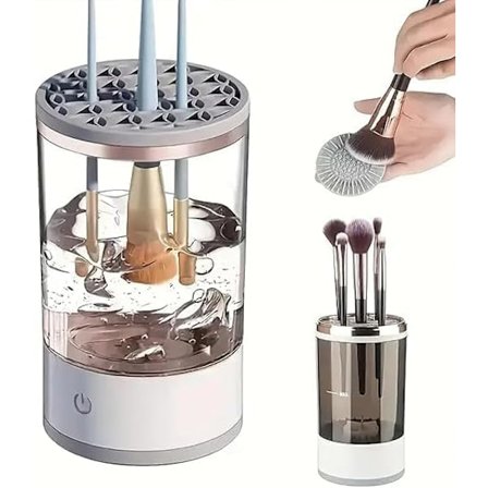 Makeup børste rengøringsmaskine, fuldautomatisk makeup børste rengøringsmaskine, egnet til alle typer, dyb rengøring, sort