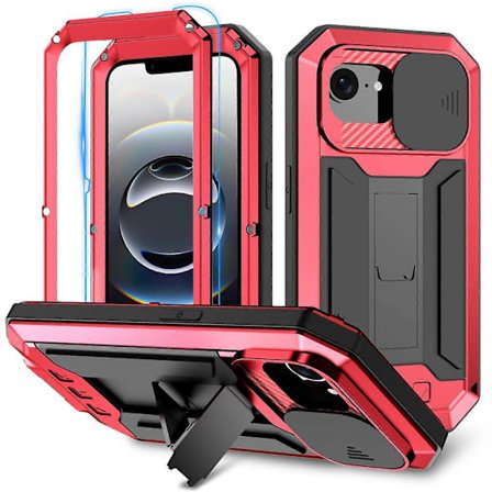 Skyvbart Kamera IP54 Liv Vanntett Holder Mobilskall Rød