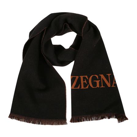 Z Zegna, Scarves Zwart, Heren, Maat:ONE Size