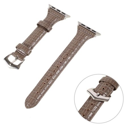 Apple Watch 44mm unikt klockarmband i äkta läder - Brun