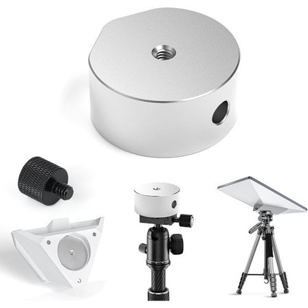 Starlink Mini tripod adapter lavet af 2025 aluminium med 1/4"-20 og 3/8"...