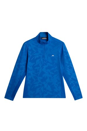 J.Lindeberg - Golf - Luke Deboss Mid Layer - Blue - Man - XXL