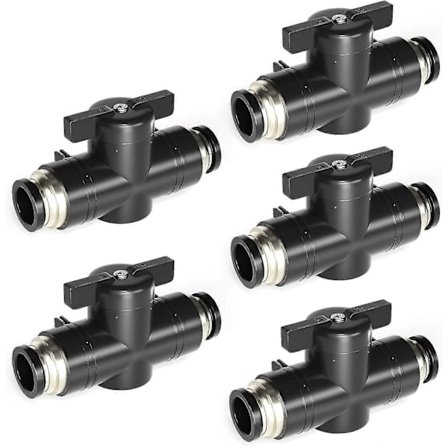 Delar 6mm OD Pneumatisk Kulventil, Push Control Ventilbeslag (BUC6 Anslutningar)