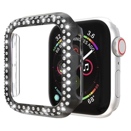 Apple Watch Series 4 40 mm stötfångare med strassdekor - Svart Svart