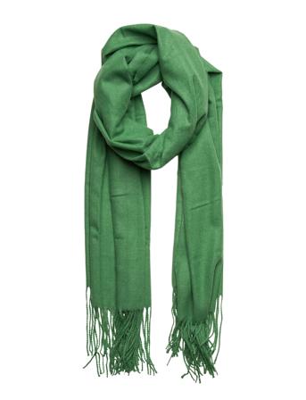 Dy Scarf Basic 190X70 Fringe Accessories Scarves Winter Scarves Grønn Lindex