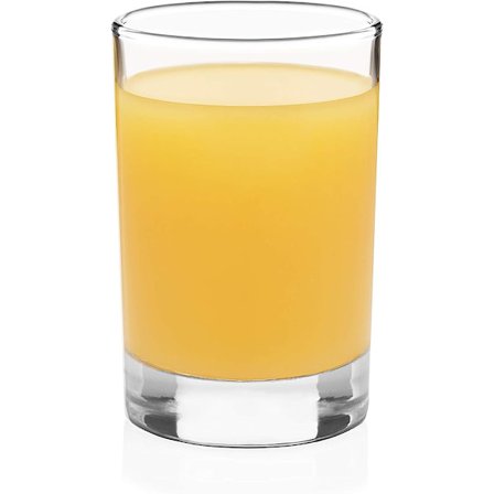 Tunge juiceglass med bunn, sett med 4