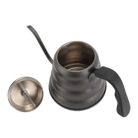 Kaffekjele 1200ml Rustfritt Stål Svanehals Helle Over Kaffekanne med Termometer for Induksjonstopp
