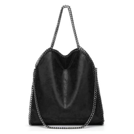 Olkalaukku naiset ketju luksus k silaukku ketju pehme laukku crossbody laukku naiset k silaukku musta-WELLNGS