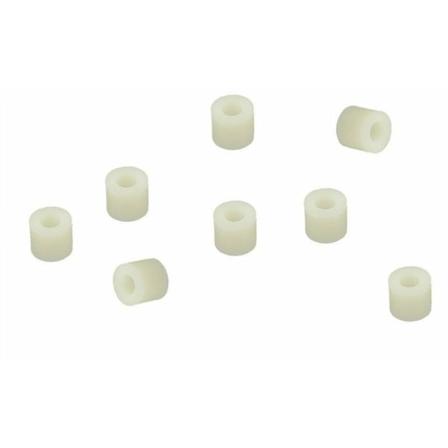 Plastcylindrisk distansbricka 7mm x 3.2mm x 6mm 100st Elfenben