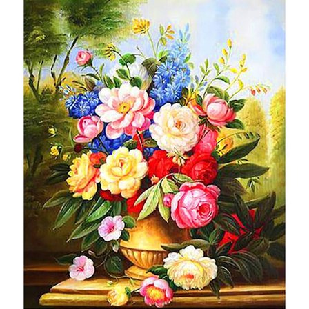 30x40 cm 5d fuld DIY diamantmaleri forskellige blomster, DIY blomst diamantmaleri