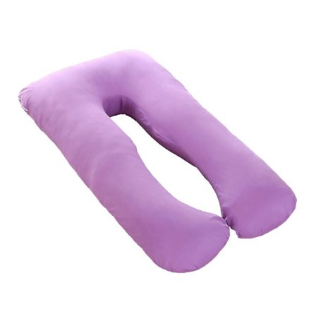 Bomuldspude, egnet til U-formet graviditetspude, vaskbar, behagelig pude, egnet til sidesovere 70x130cm