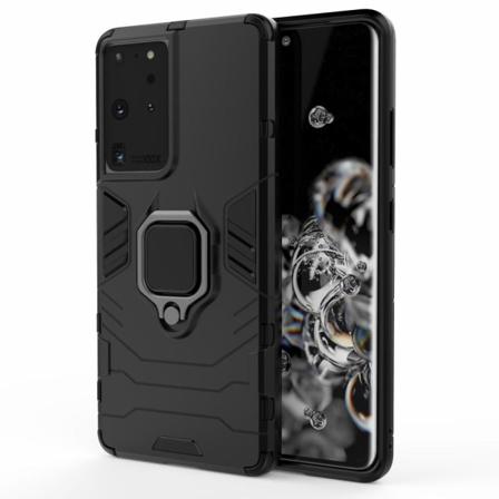 Hybrid Ring Mobiilikotelo Galaxy S21 Ultra - Musta Black