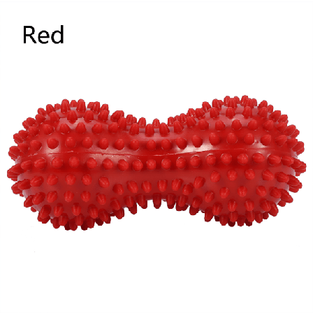 Spiky Massageboll Fitness Träning Rörlighet Jordnötsboll Smärta Muskel Steess Relief Röd