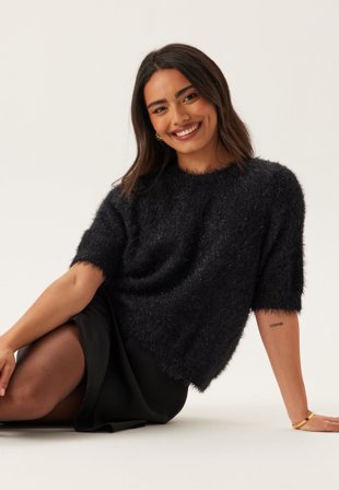 Pieces-Pcmie Ss O-neck Knit-XL