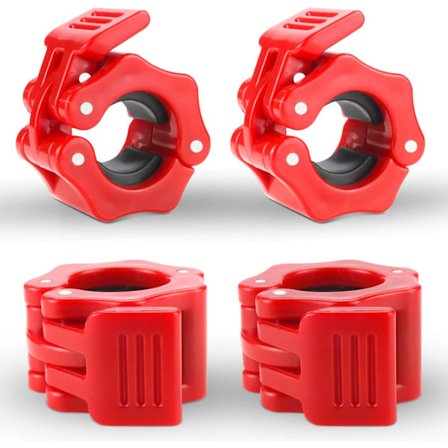 25MM Painonnostotanko Lukko Käsipaino Kiinnike Rengas,Olympia Käsipaino Lukko Klipsit,Pikakiinnitys Käsipaino Klipsit Liikuntaan Cross Fitness 