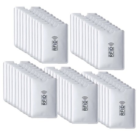 50 stycken - RFID-bankkortskydd - Kortskydd - Bankkort och ID-kort - Bankkort - ID-kortskydd - RFID-blockerare block