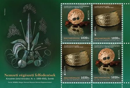 Ungarn - EUROPA 2025 Nationale arkæologiske opdagelser - Postfrisk miniark