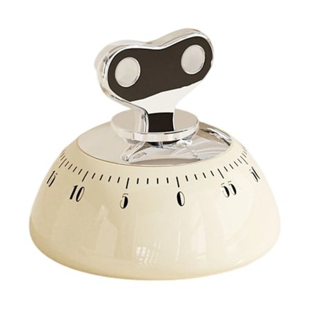 Magnetisk timer med feste, støtsikker ABS-konstruksjon, overdimensjonerte skiver, 60 minutters nedtelling, alarmklokke for kjøkken og trening