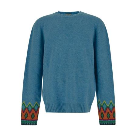 Etro, Jumper Blauw, Heren, Maat:M