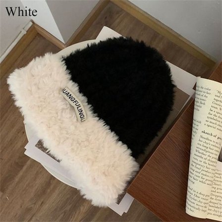 Lue lue i plysj HVIT