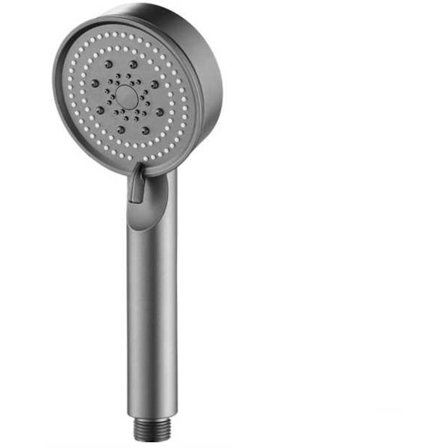Duschhuvud Handhållet 5-läges Högtryck ABS Grå Bred Spray för Välbefinnande Kompatibel med Moderna Lyx Duschar