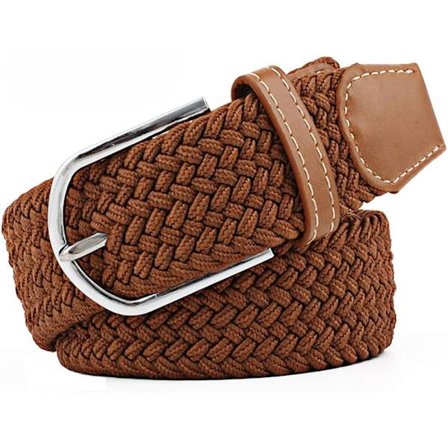 Flerfarget Elastisk Vevd Belte Casual Flettet Stretchbelte
