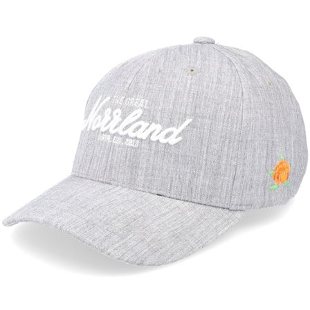 SQRTN - Grau Adjustable Cap - Tgn Script Hooked Cap Grey Adjustable @ Hatstore