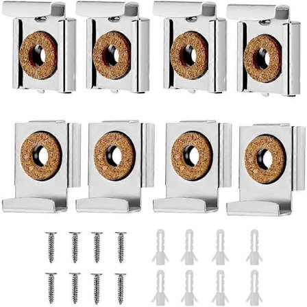 Seinäkiinnitettävä peilikiinnike, peilikiinnike, säädettävä seinäkiinnitettävä peilipidike, 8 kpl_erityislahjoja