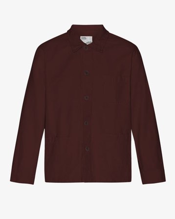 Organic Workwear Jacket - Oxblood Red - Male - XS