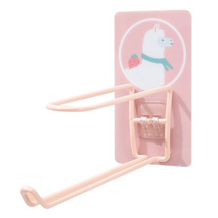 Veggmontert tegneserie dyre kleshenger 2-lags plassbesparende akryl klebende smijern henger