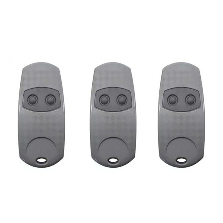 3 stk. Garageport Fjernbetjening Nøgle 433.92MHZ, 2 Knapper, Universal Gate Fob Fjernbetjening Kompatibel med CAM TOP-433EE