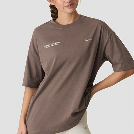 ICANIWILL Everyday Oversized T-skjorte Grå
