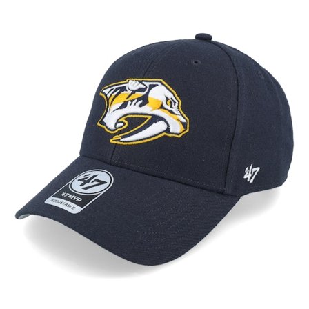 47 Brand - NHL Blauw adjustable Cap - Nashville Predators Mvp Navy Adjustable @ Hatstore