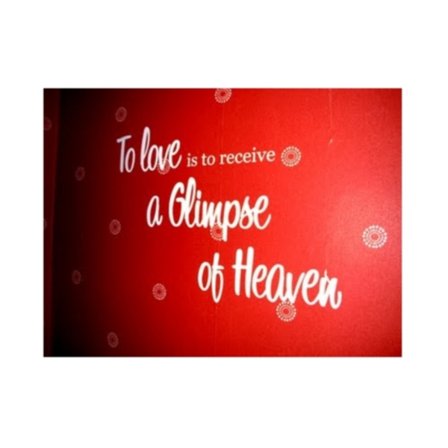 To Love is to receive... Vitt Väggord