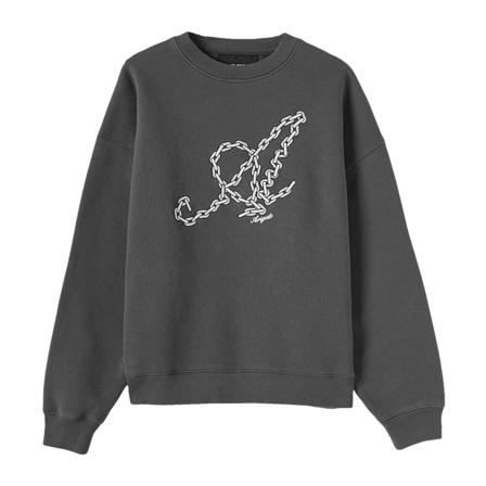 Axel Arigato, Chain Signature Sweatshirt Grijs, Heren, Maat:M