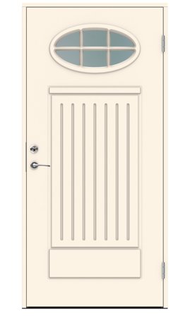 Swedoor Chopin Ytterdörr vit (S 0502-Y) 2080x988 mm, Dörrar